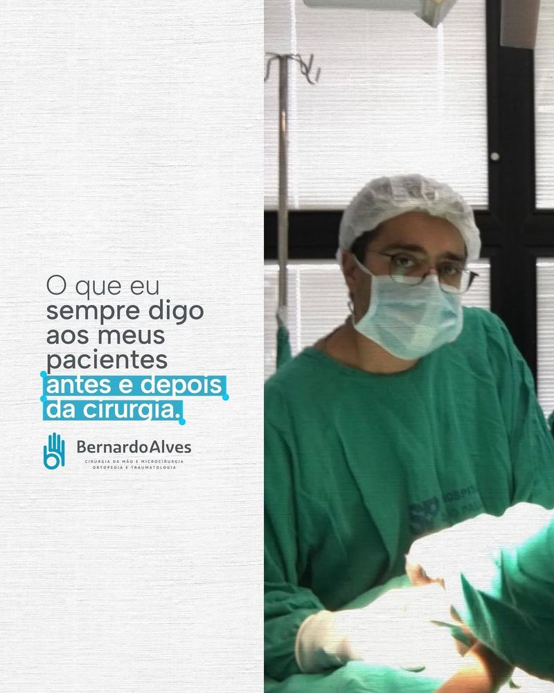 Post: O que eu sempre digo aos meus pacientes antes e depois da cirurgia